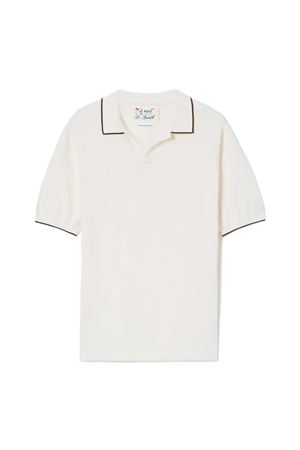 Polo In Cotone A Contrasto Sloan Maniche Corte MC2 SAINT BARTH | Polo | SLO001400095L